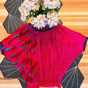 Hot Pink Bollywood Boho Tunic | Size 2